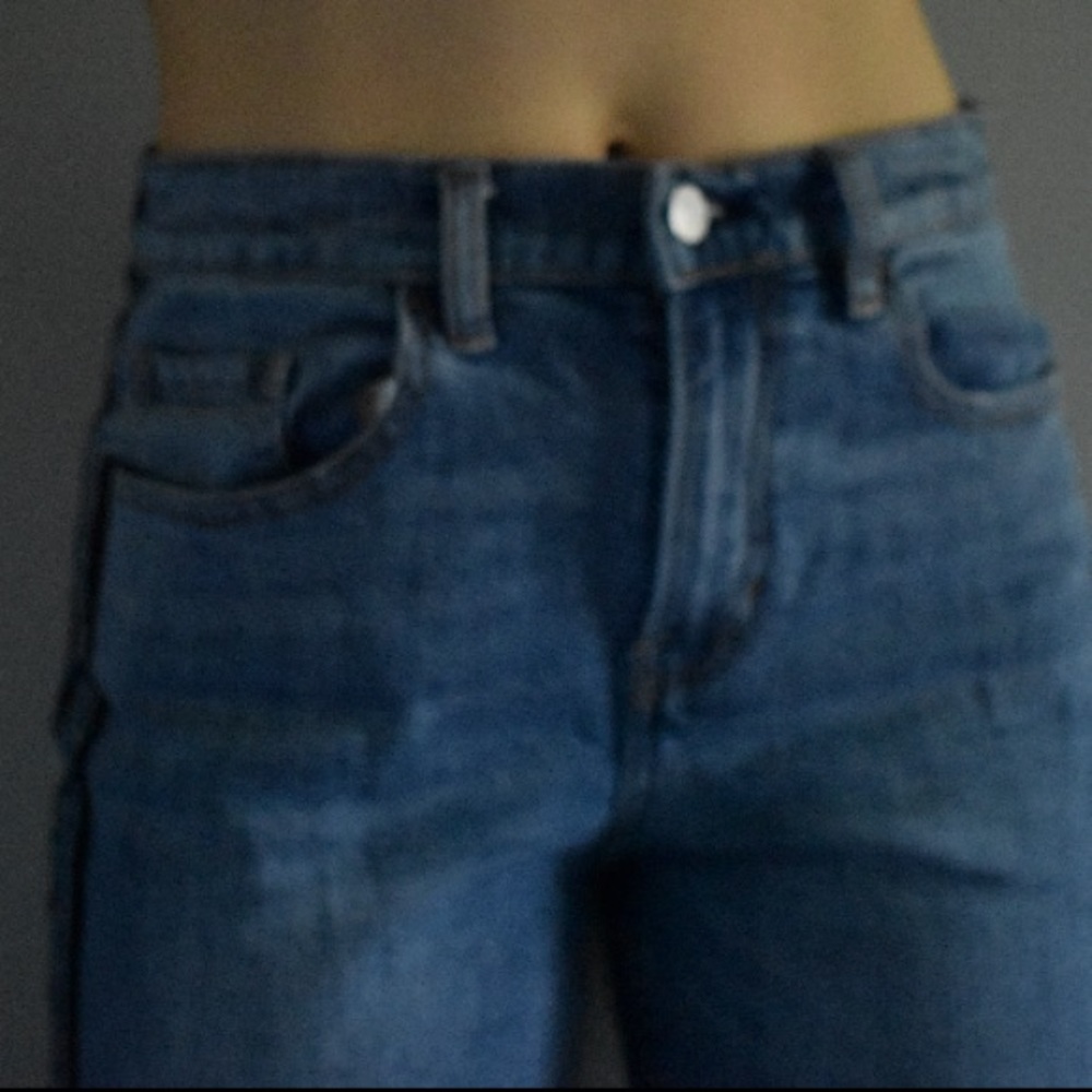 Side Striped Mom Jeans